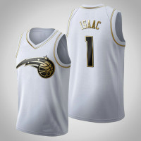 Orlando Magic Jonathan Isaac #1 Golden Edition White Jersey