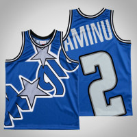 Mens Magic Al-Farouq Aminu #2 Royal Big Face Swingman Mitchell & Ness HWC Jersey