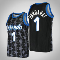 Mens Magic Penny Hardaway #1 Black Hardwood Classics Swingman Retired Player Jersey
