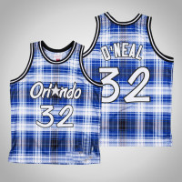 Mens Magic Shaquille O'Neal #32 Blue Private School Swingman Mitchell & Ness Hardwood Classics Jersey